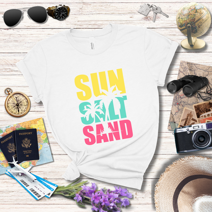 SUN SALT SAND - PASTEL - T-Shirt