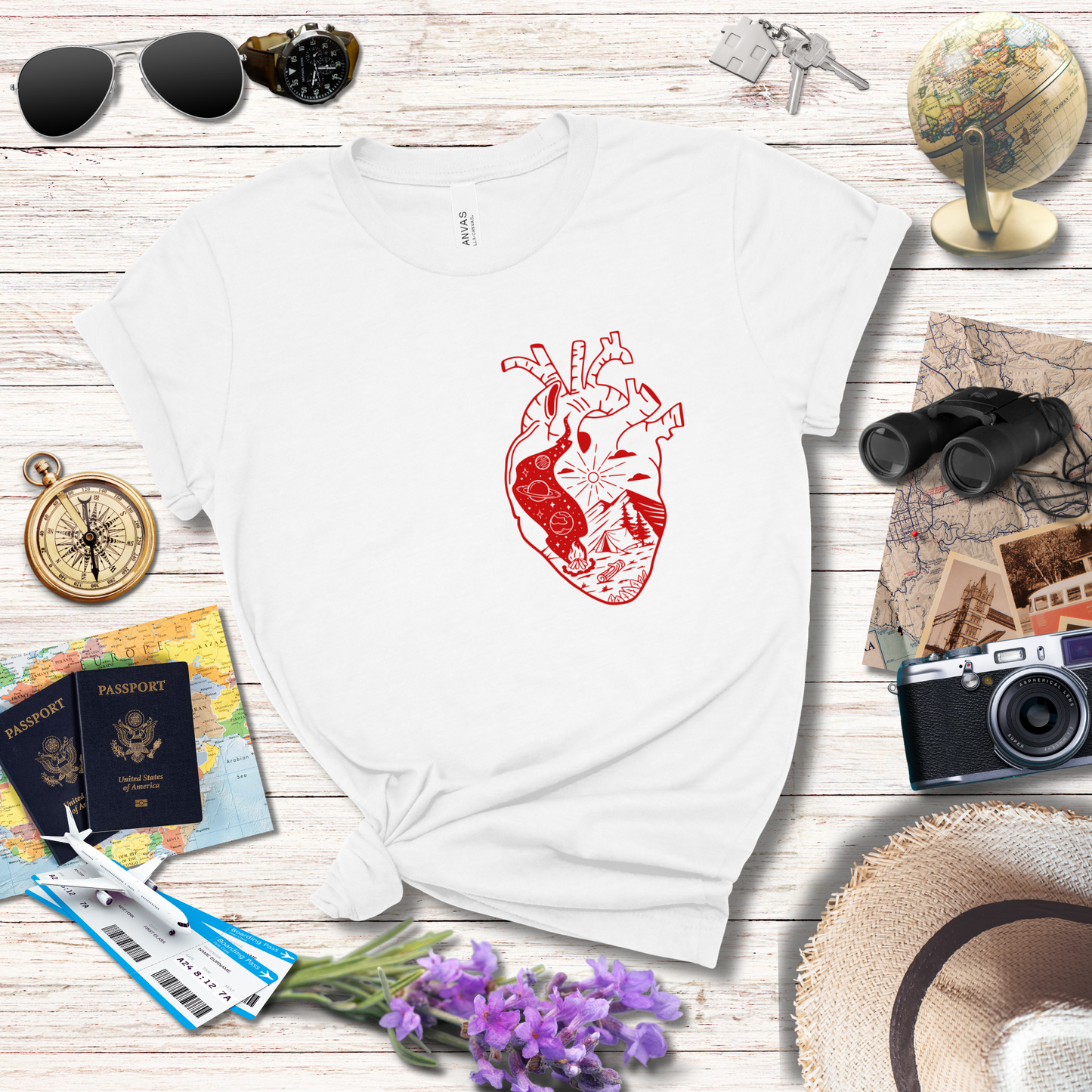 CAMPING HEART T-Shirt