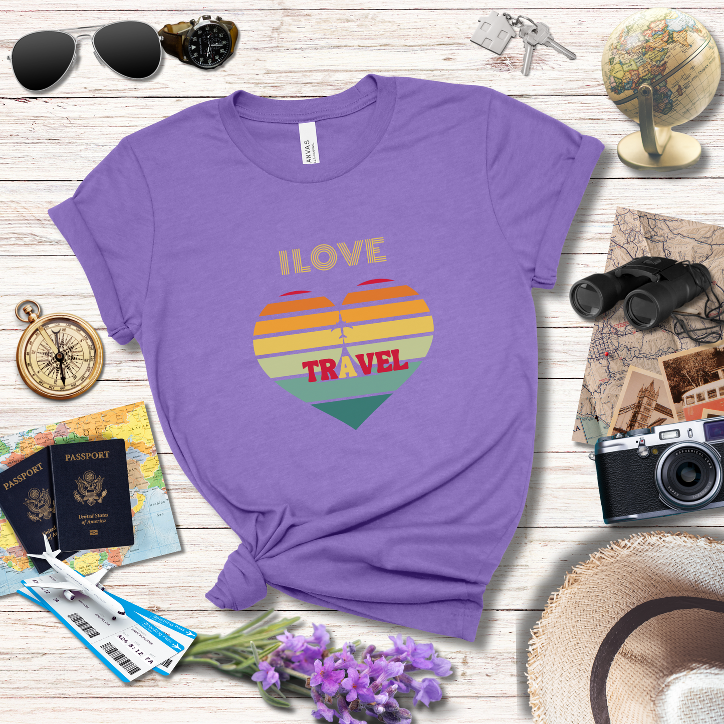 I LOVE TRAVEL - T-Shirt