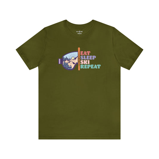 EAT SLEEP SKI REPEAT - T-Shirt