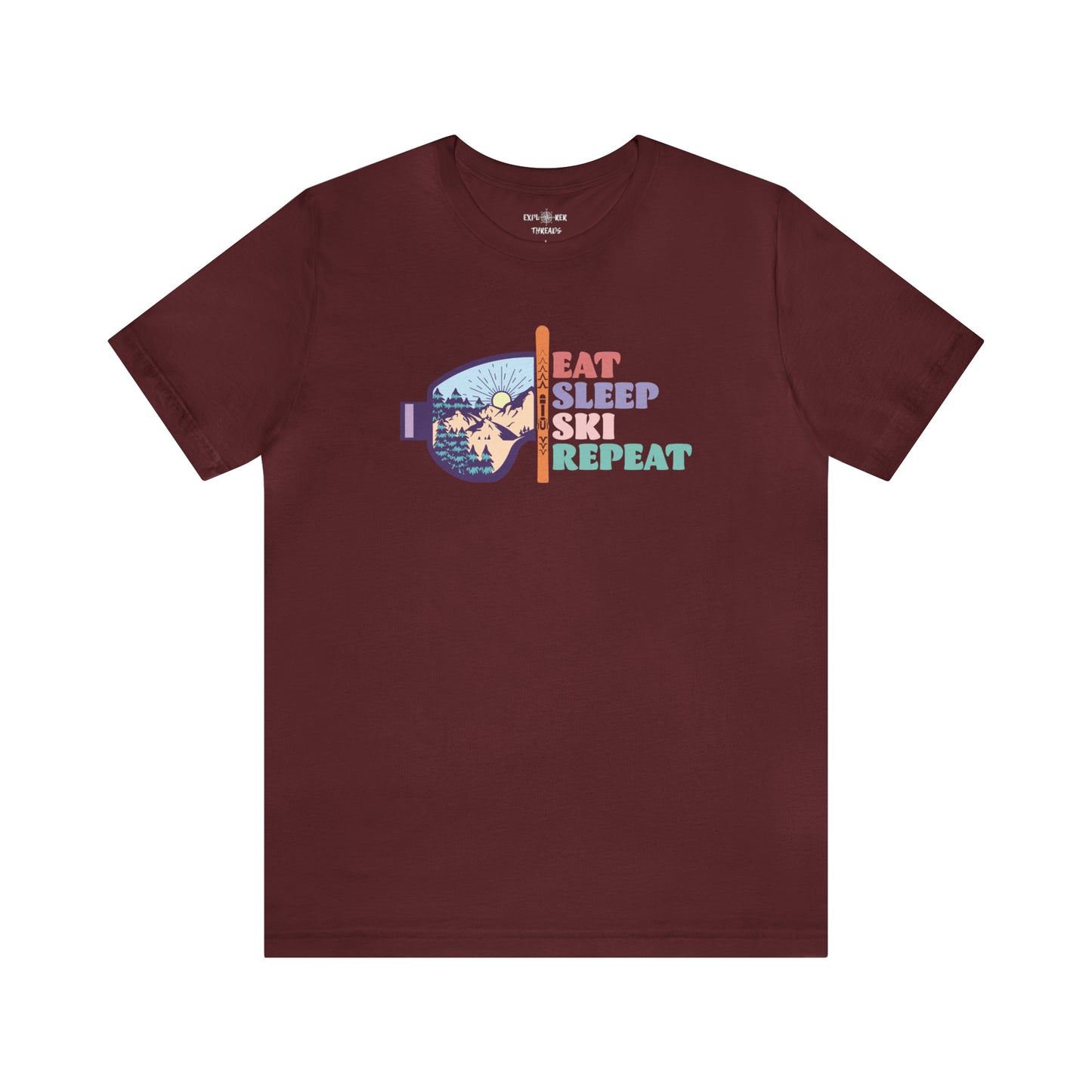 EAT SLEEP SKI REPEAT - T-Shirt