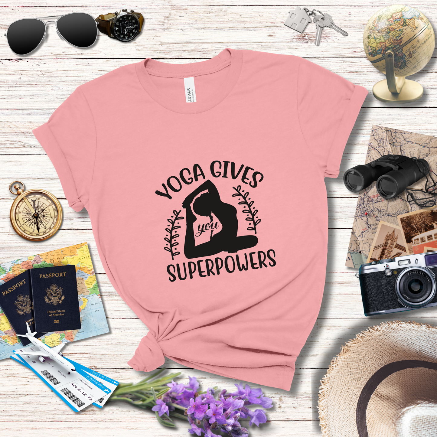 YOGA GIVES YOU SUPERPOWERS - T-Shirt