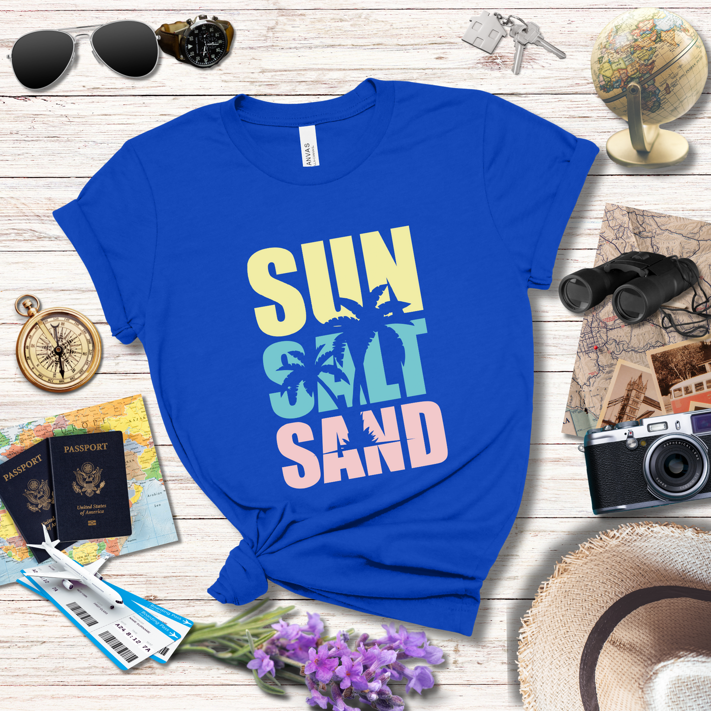 SUN SALT SAND - PASTEL - T-Shirt