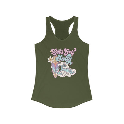 LET'S GET SALTY - Racerback Tank Top