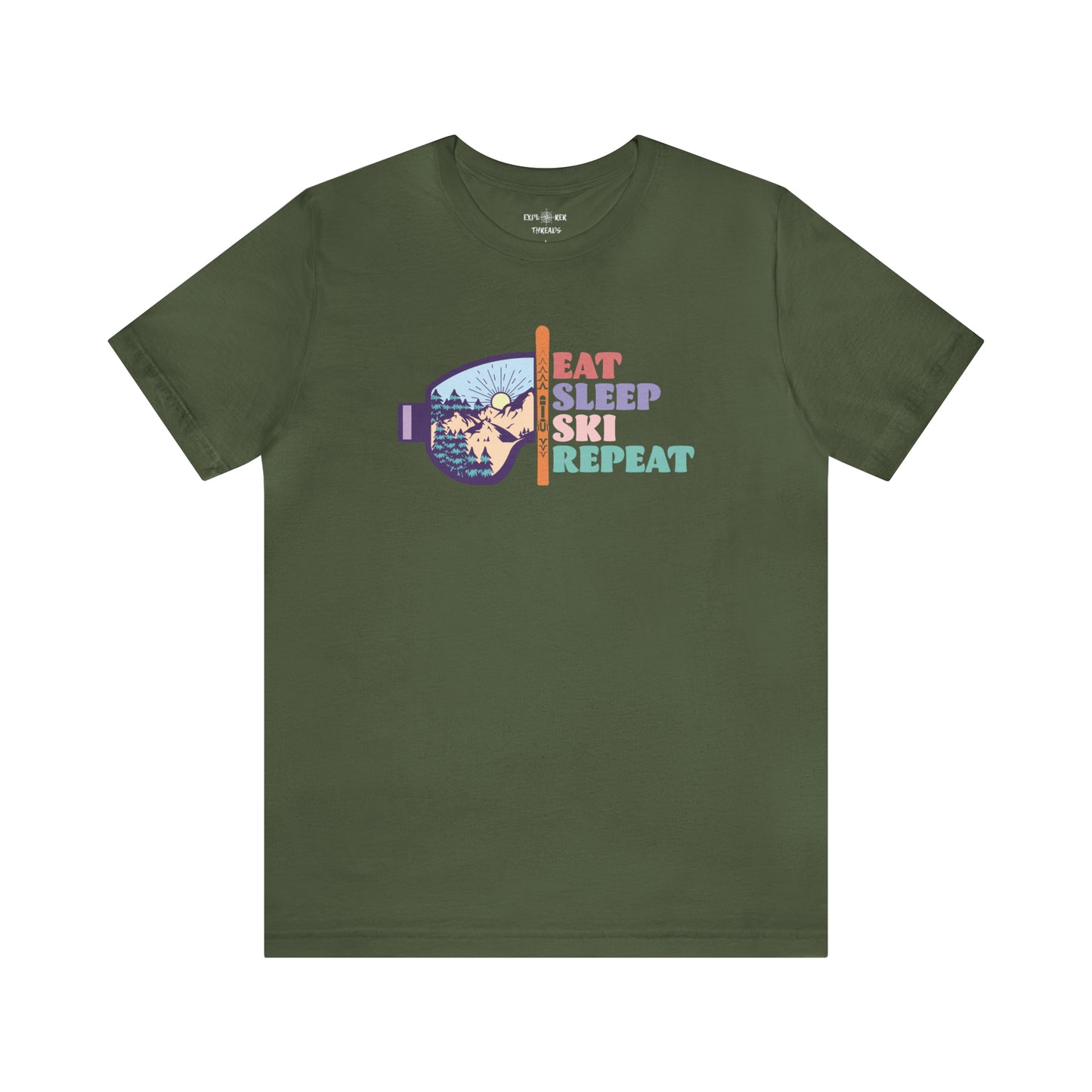 EAT SLEEP SKI REPEAT - T-Shirt