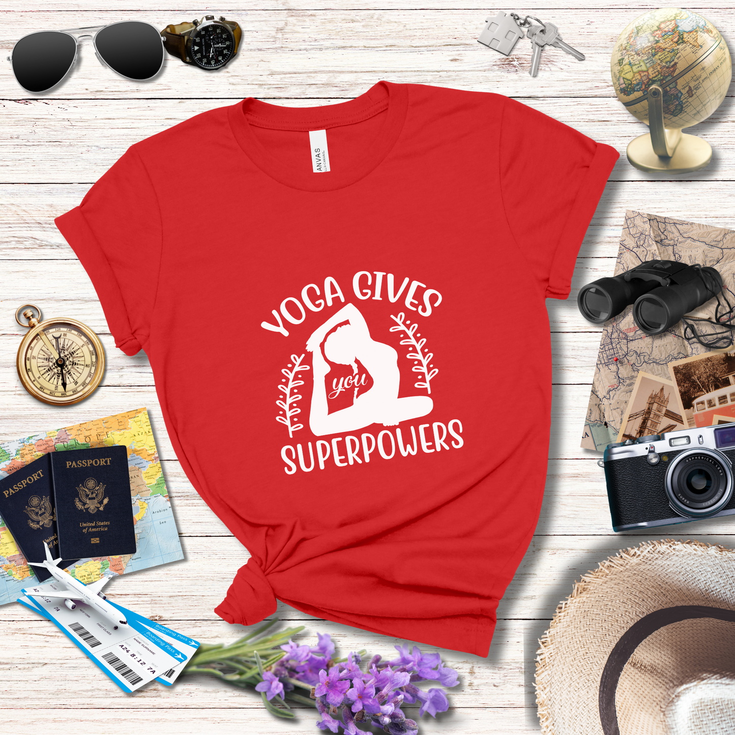 YOGA GIVES YOU SUPERPOWERS - T-Shirt