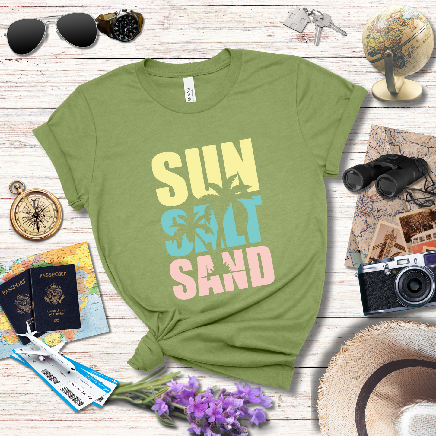 SUN SALT SAND - PASTEL - T-Shirt