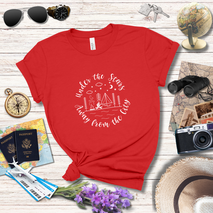 UNDER THE STARS AWAY FROM THE CITY - T-Shirt