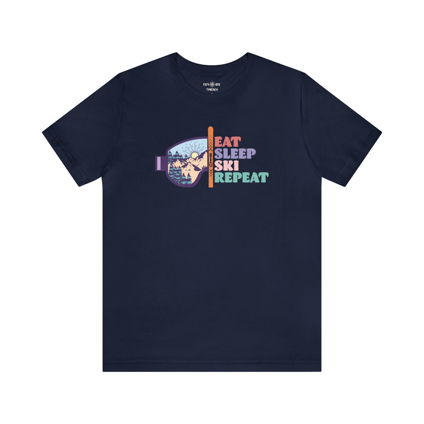 EAT SLEEP SKI REPEAT - T-Shirt