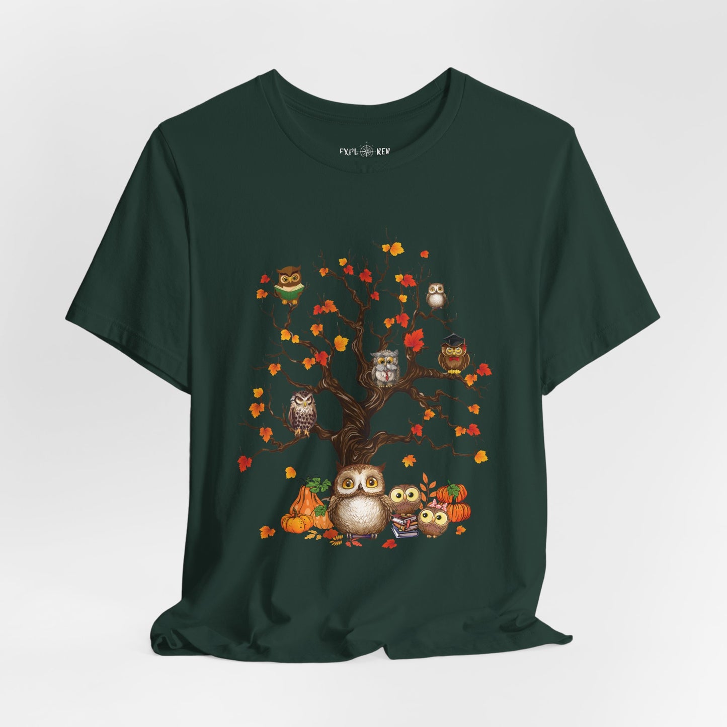 OWL OVER AUTUMN TREE T-Shirt