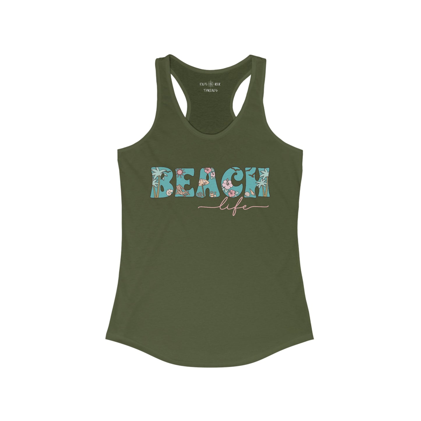 BEACH LIFE - Racerback Tank Top