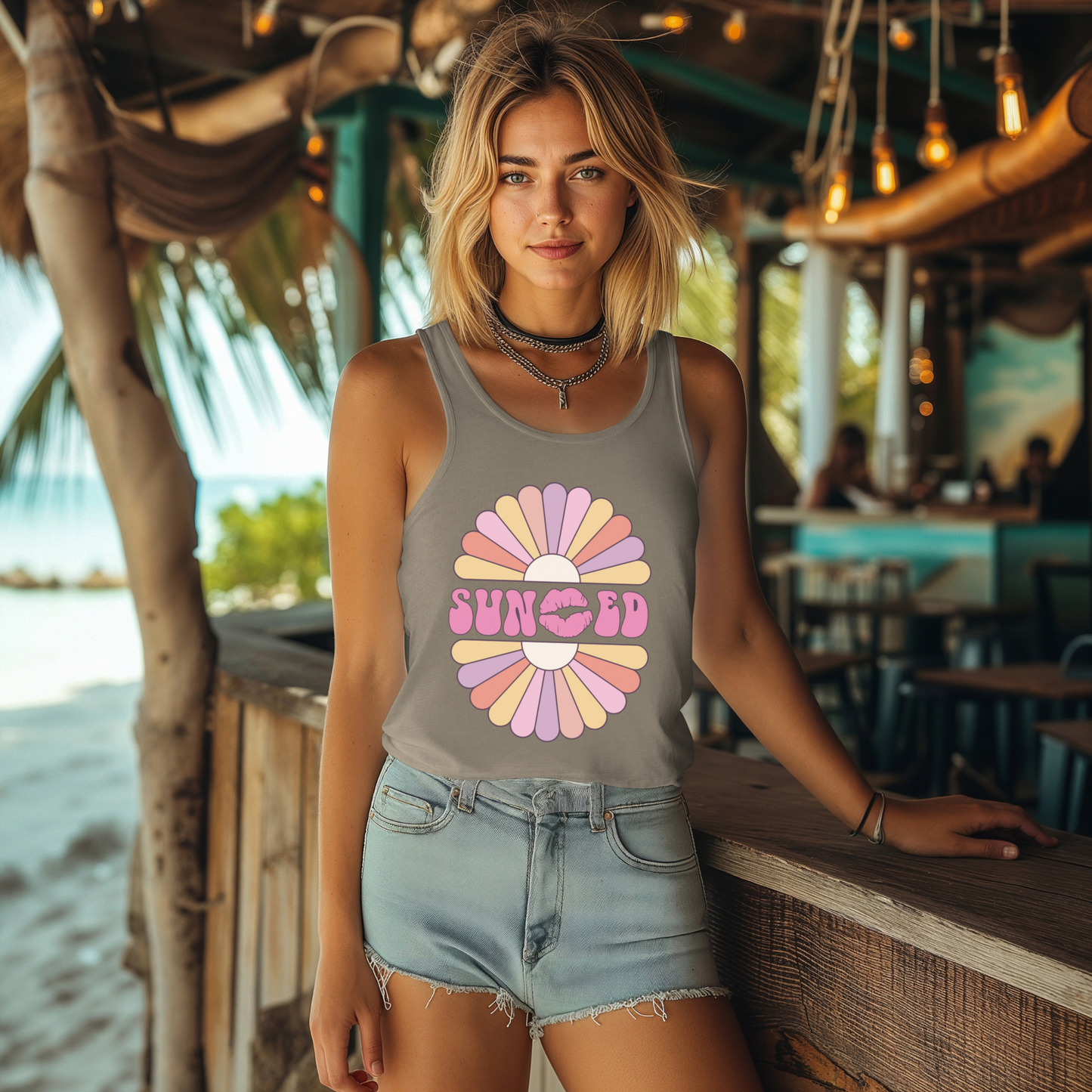 SUNKISSED - Racerback Tank Top