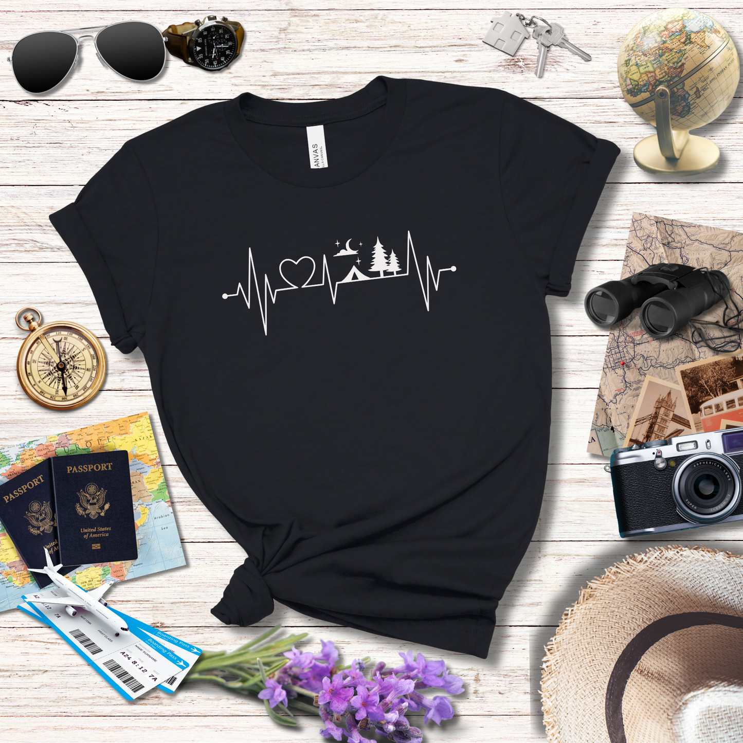 CAMPING HEARTBEAT T-Shirt