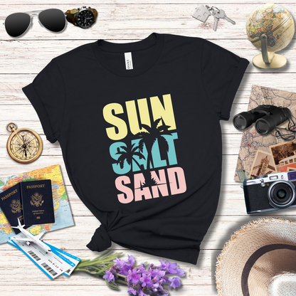 SUN SALT SAND - PASTEL - T-Shirt