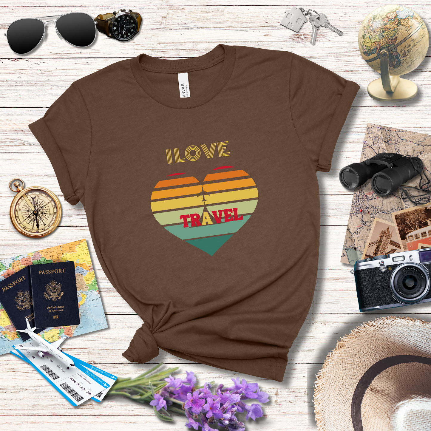 I LOVE TRAVEL - T-Shirt