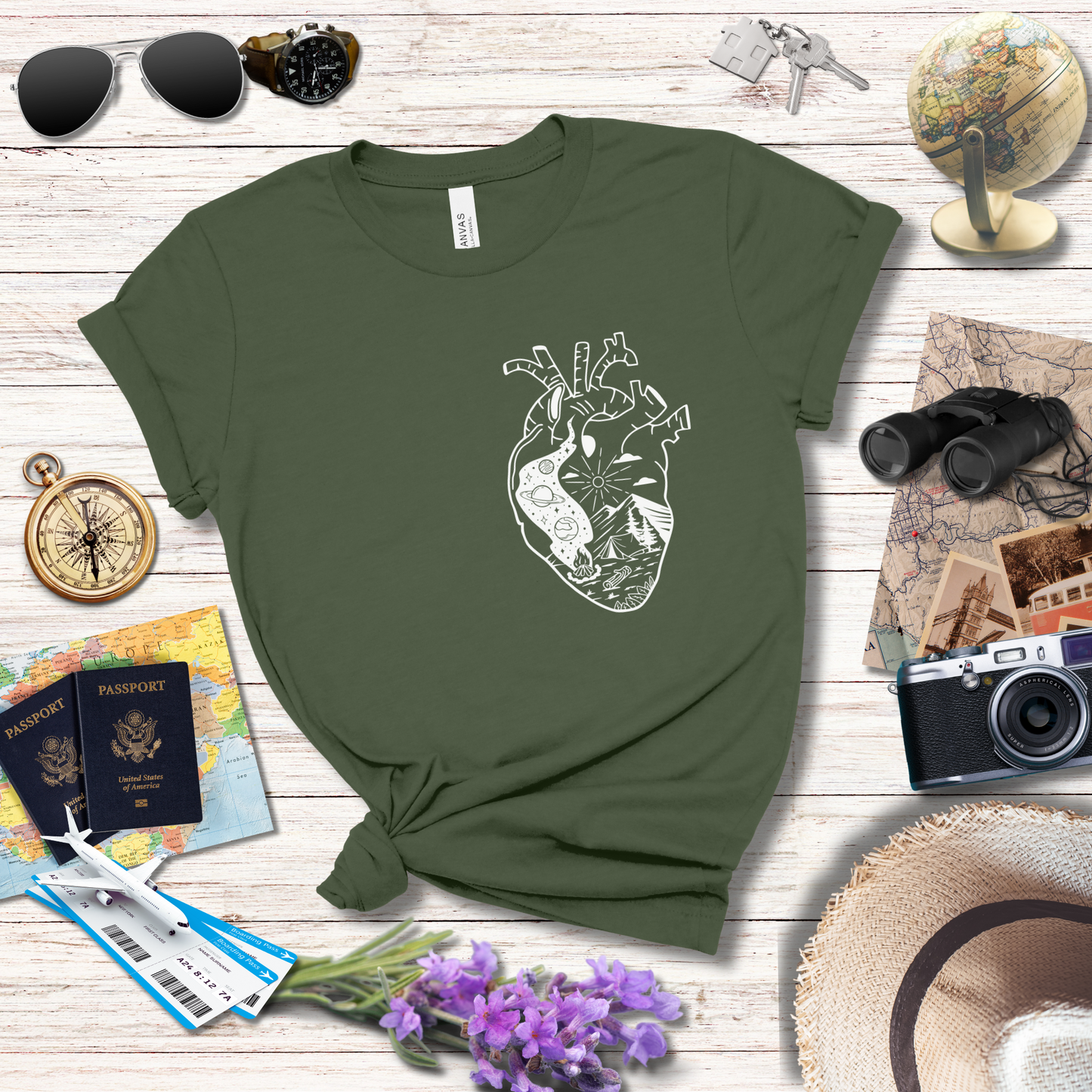 CAMPING HEART T-Shirt