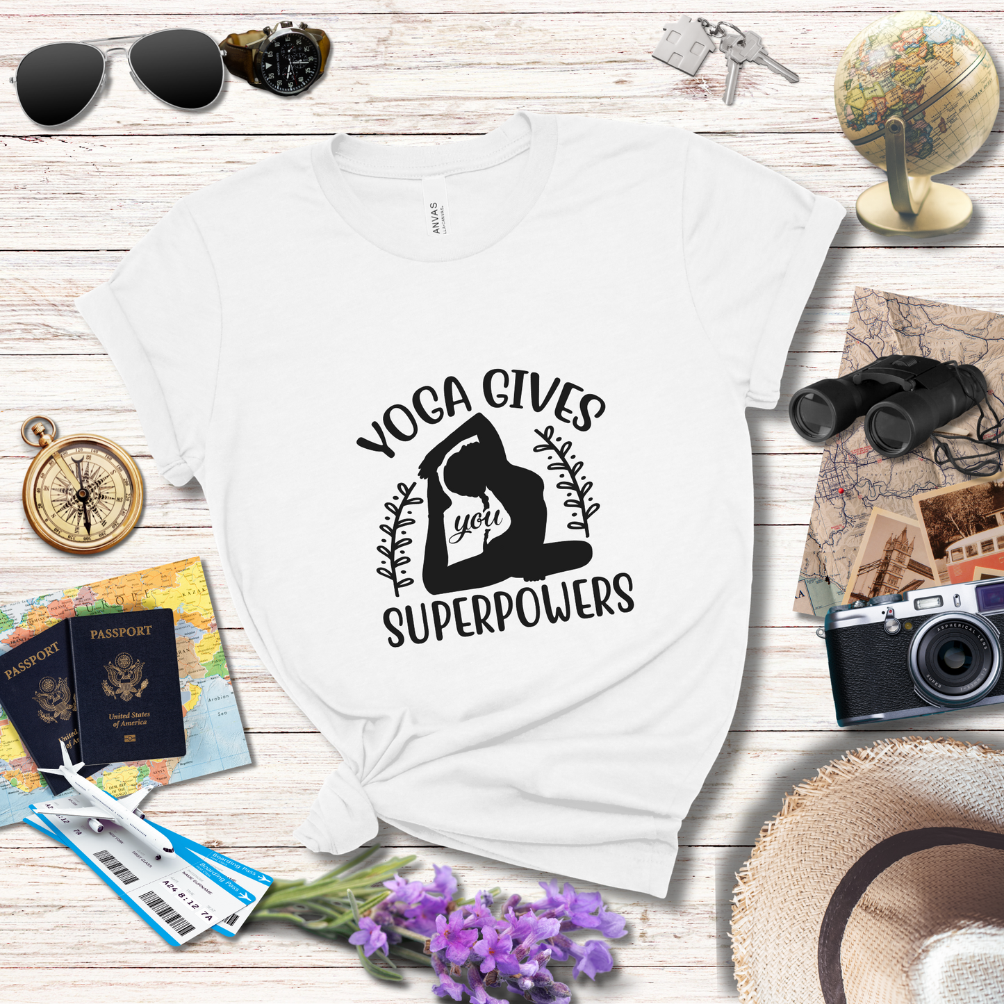 YOGA GIVES YOU SUPERPOWERS - T-Shirt