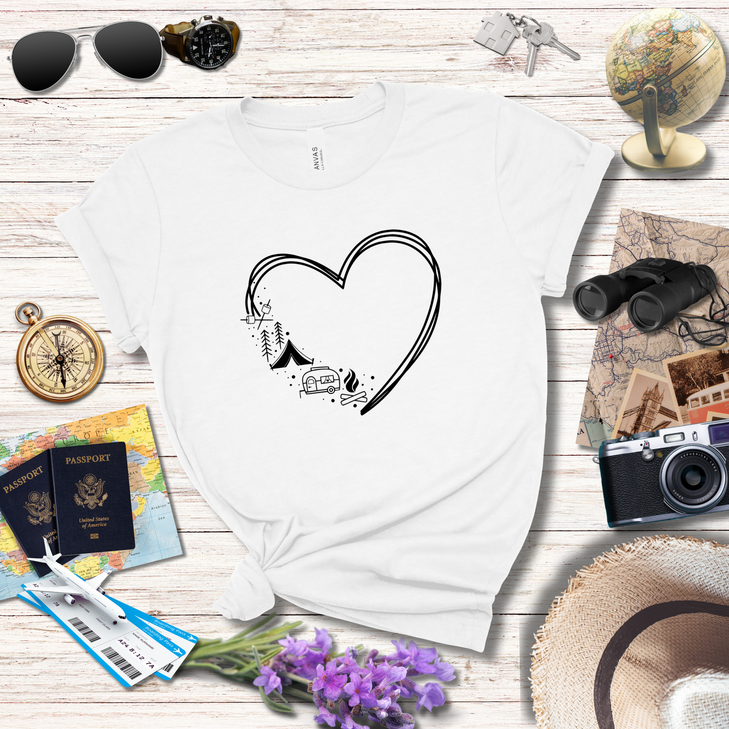 HEART CAMPING - T-Shirt