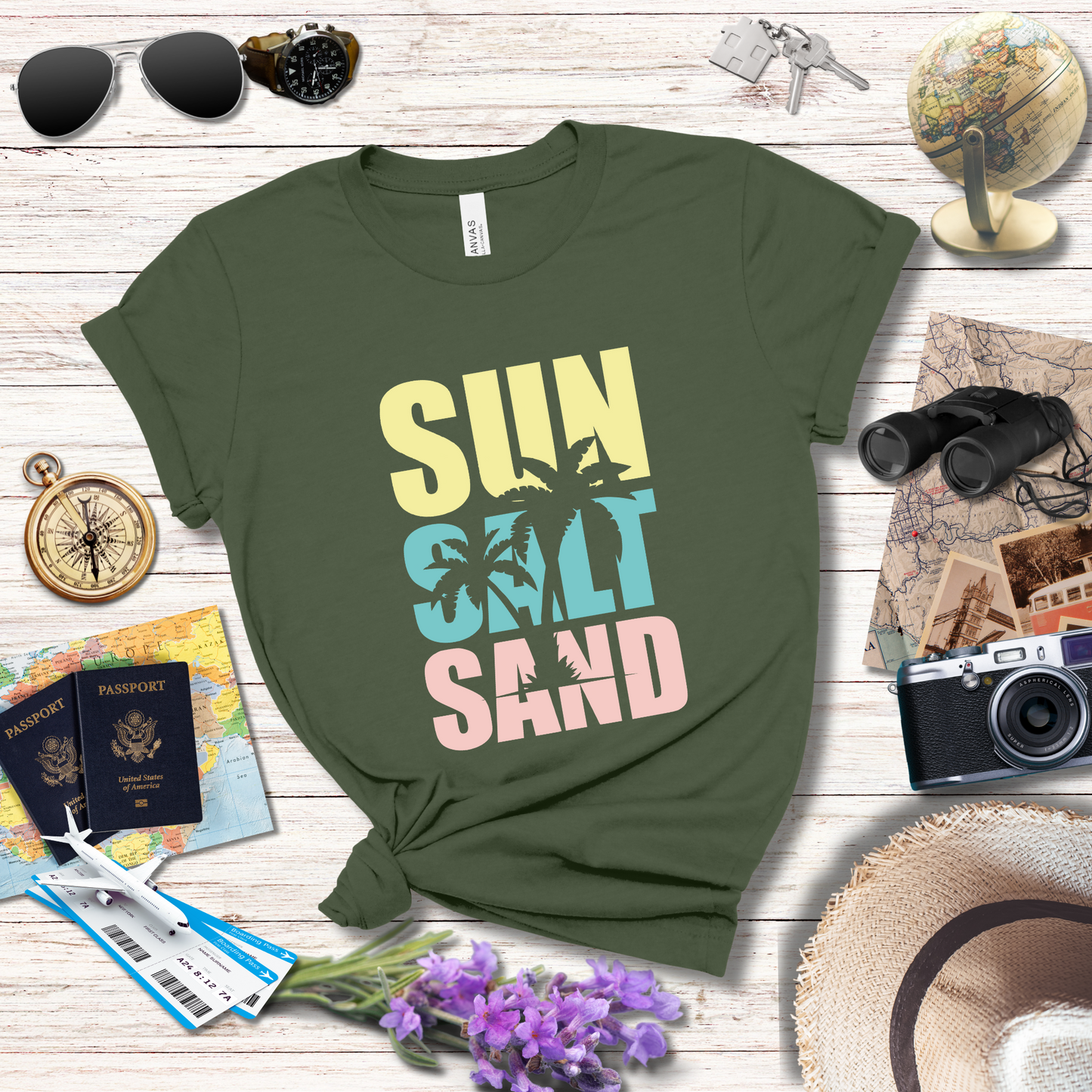 SUN SALT SAND - PASTEL - T-Shirt