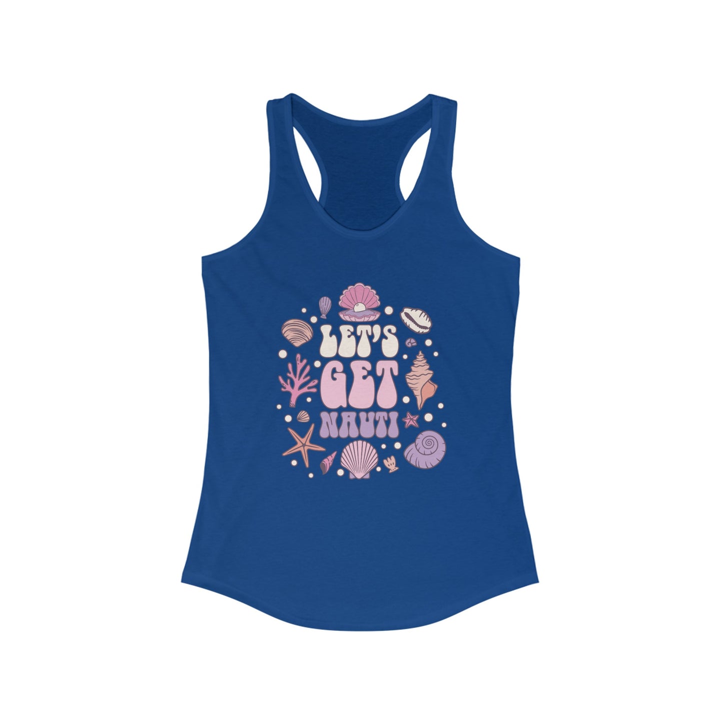 LET'S GET NAUTI - Racerback Tank Top