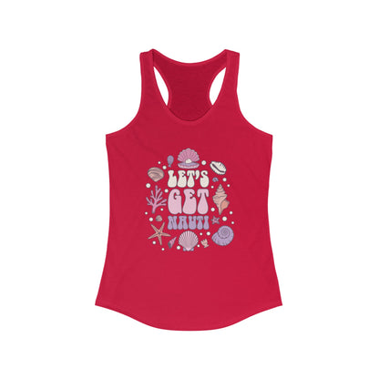 LET'S GET NAUTI - Racerback Tank Top