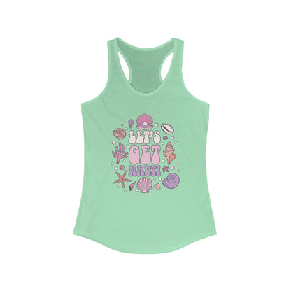 LET'S GET NAUTI - Racerback Tank Top