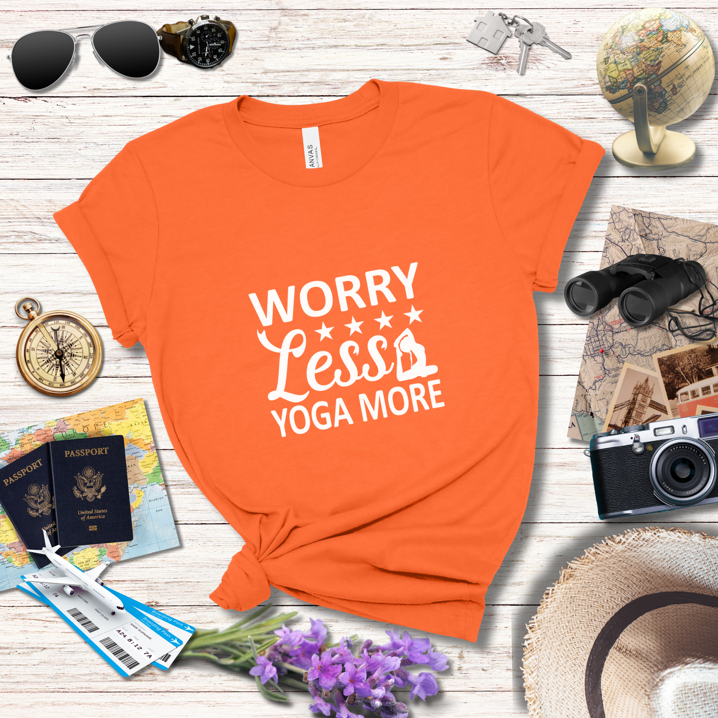 WORRY LESS YOGA MORE - T-Shirt