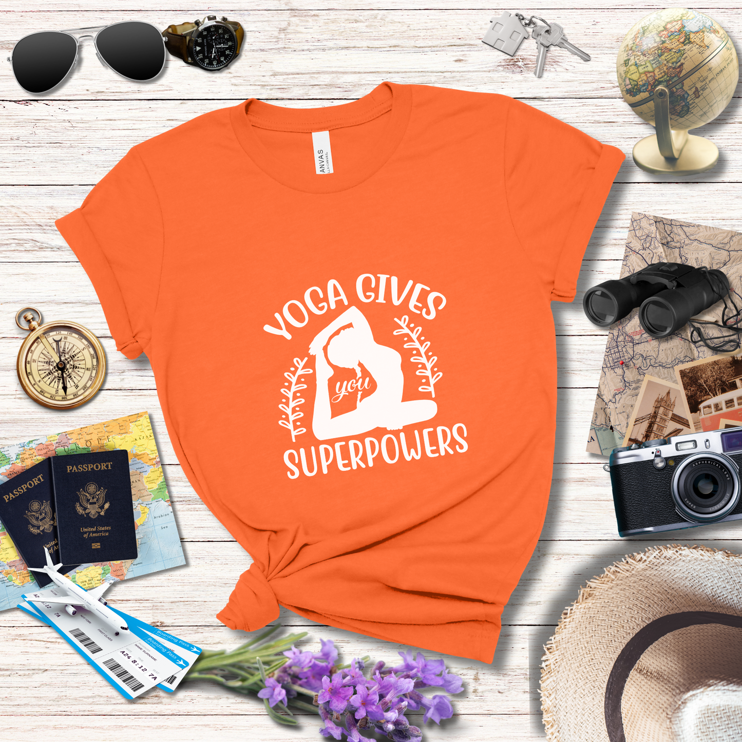 YOGA GIVES YOU SUPERPOWERS - T-Shirt