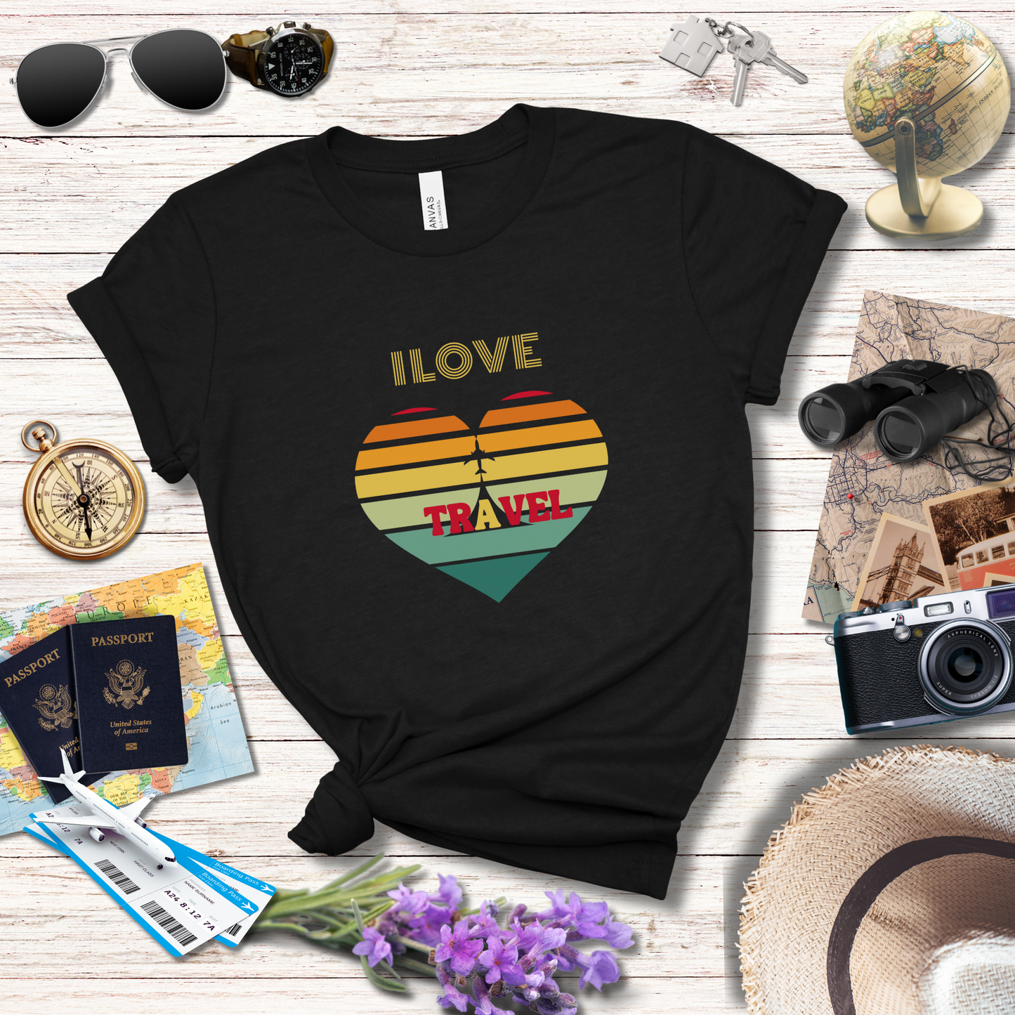 I LOVE TRAVEL - T-Shirt