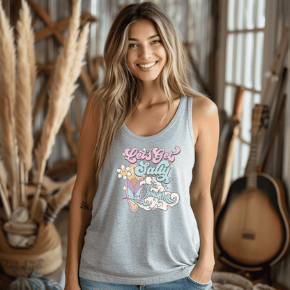 LET'S GET SALTY - Racerback Tank Top