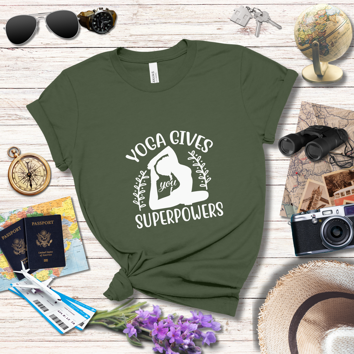 YOGA GIVES YOU SUPERPOWERS - T-Shirt