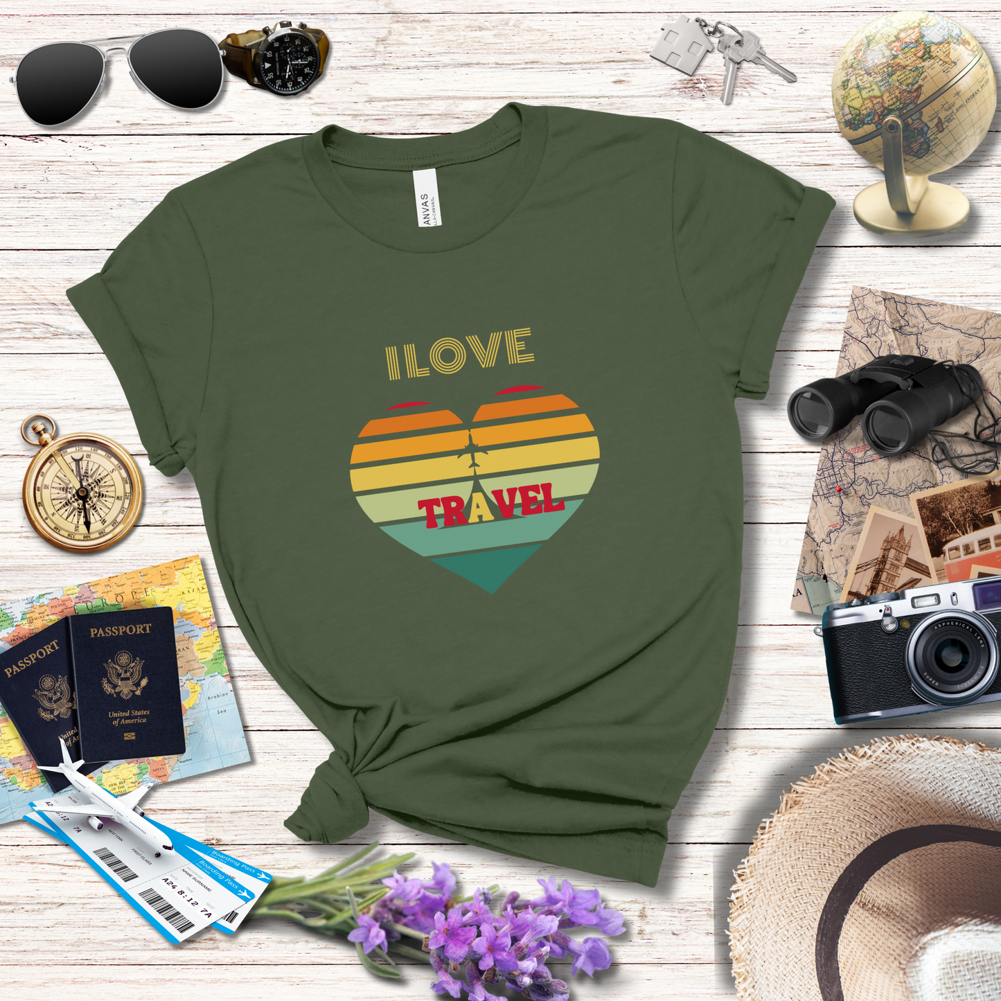 I LOVE TRAVEL - T-Shirt