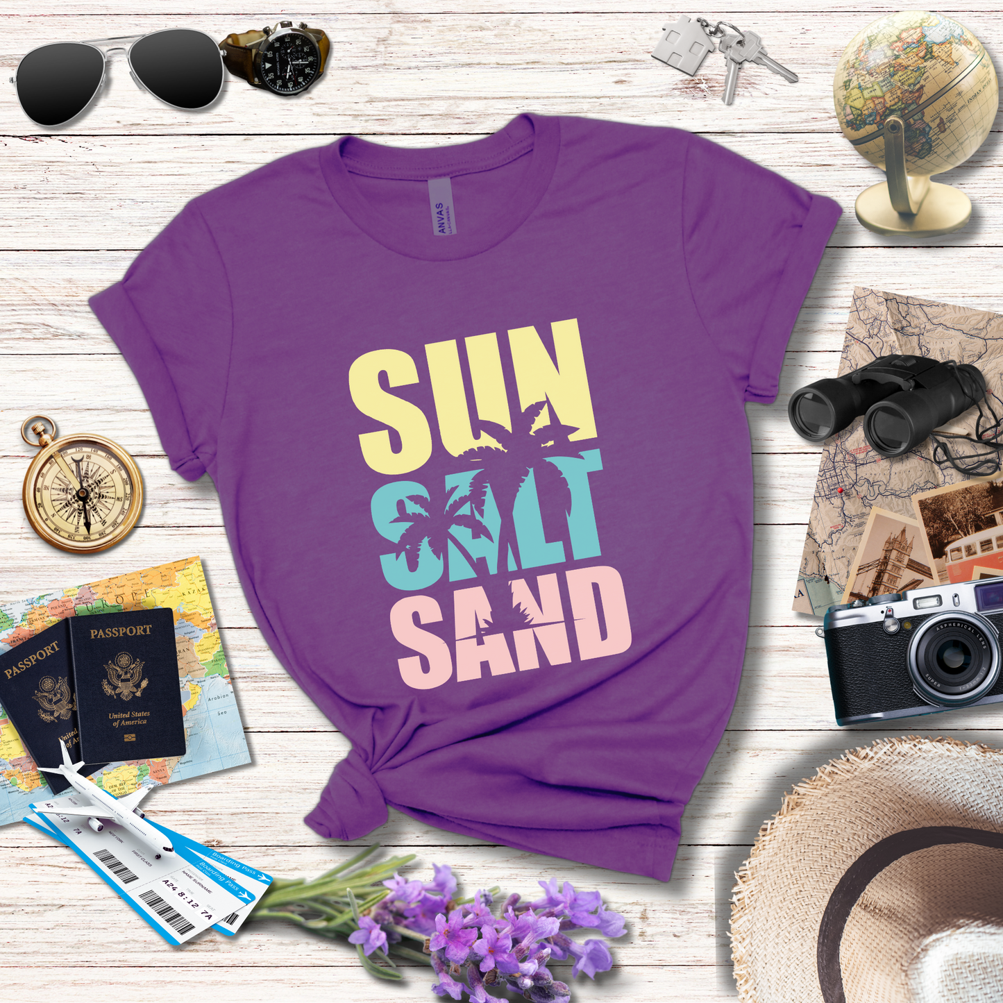 SUN SALT SAND - PASTEL - T-Shirt