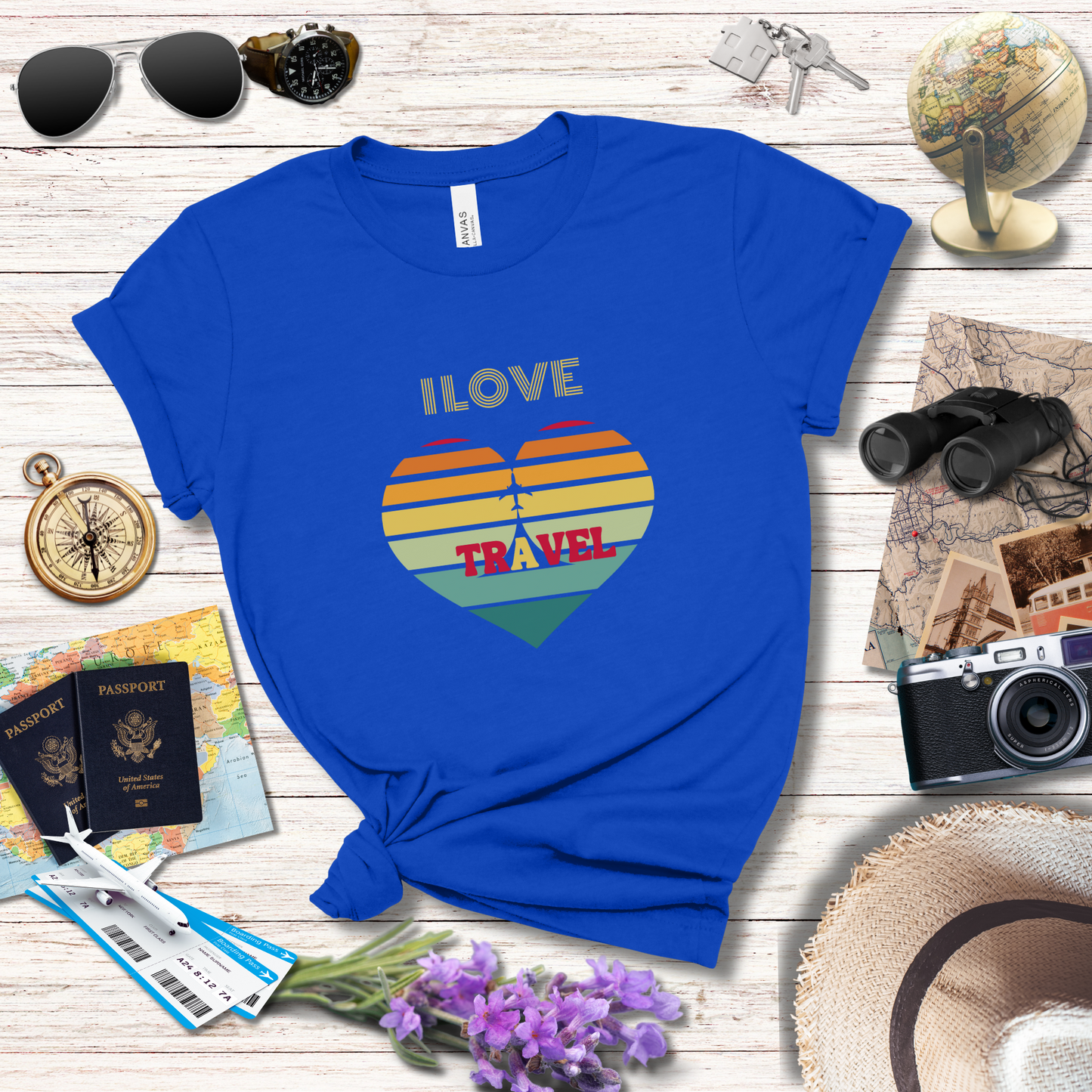 I LOVE TRAVEL - T-Shirt