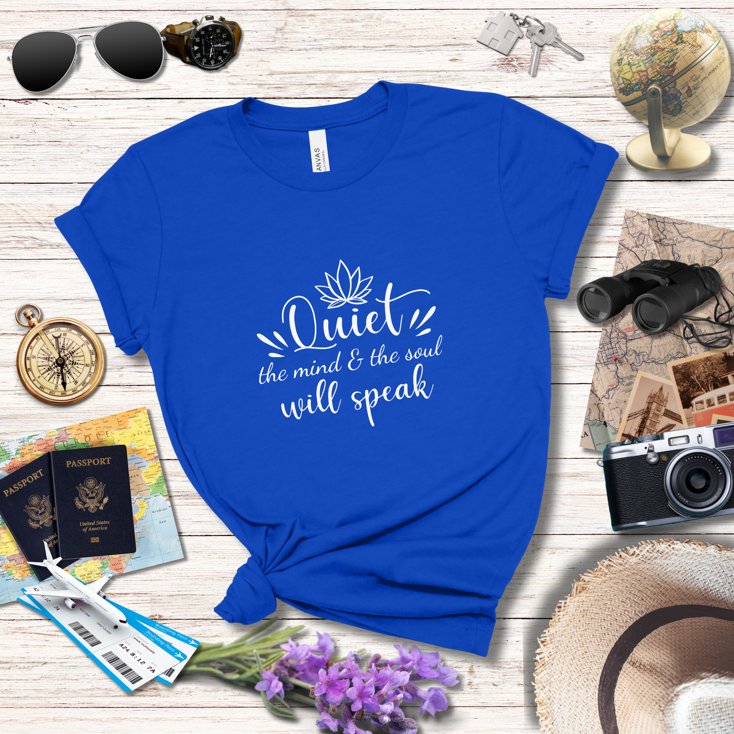 QUIET YOUR MIND & THE SOUL WILL SPEAK- T-Shirt