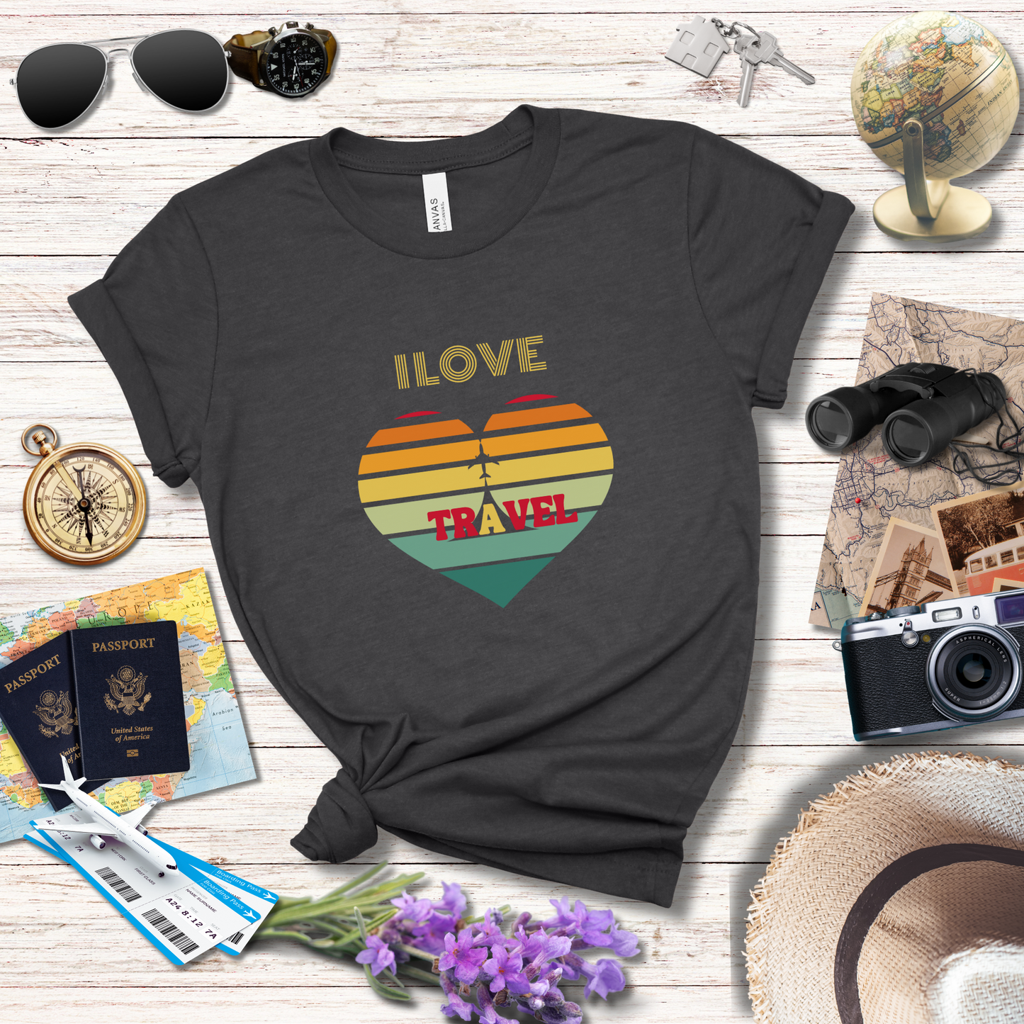 I LOVE TRAVEL - T-Shirt