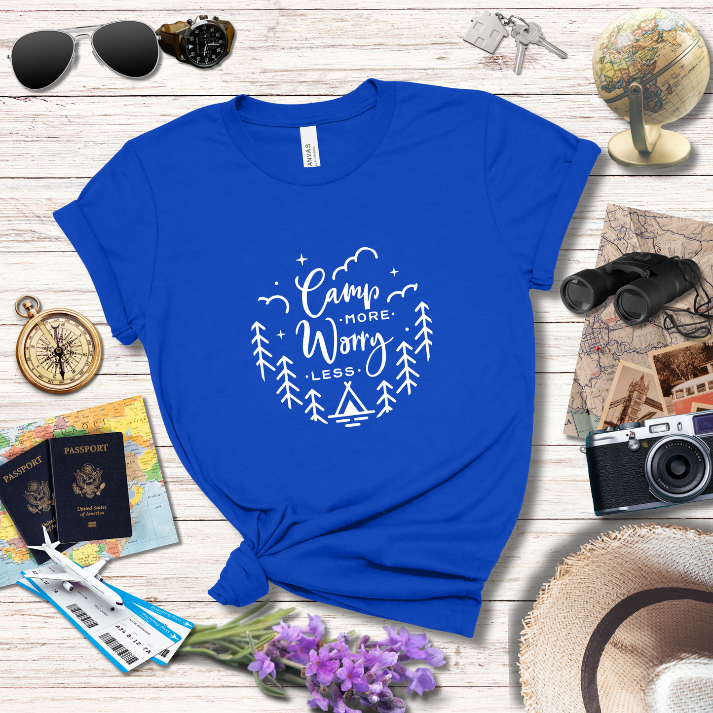 CAMP MORE WORRY LESS - T-Shirt