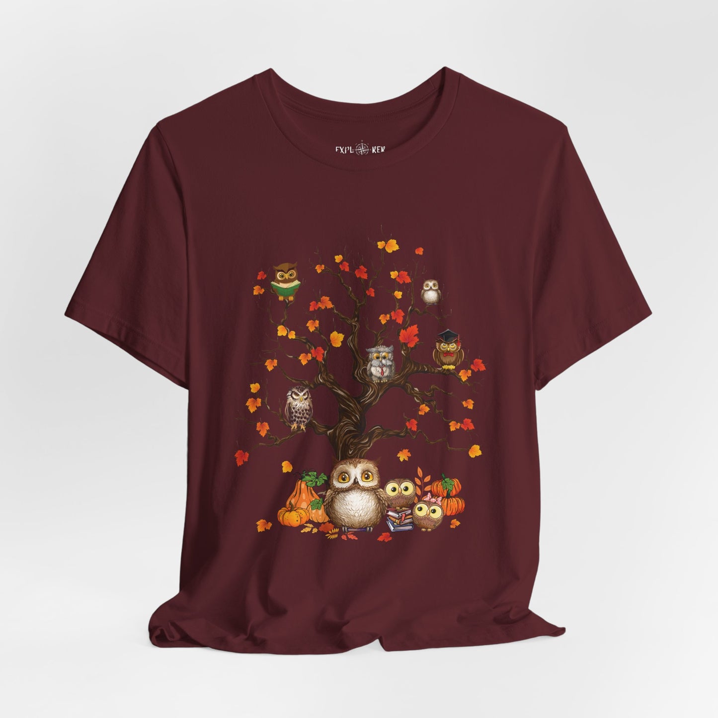 OWL OVER AUTUMN TREE T-Shirt