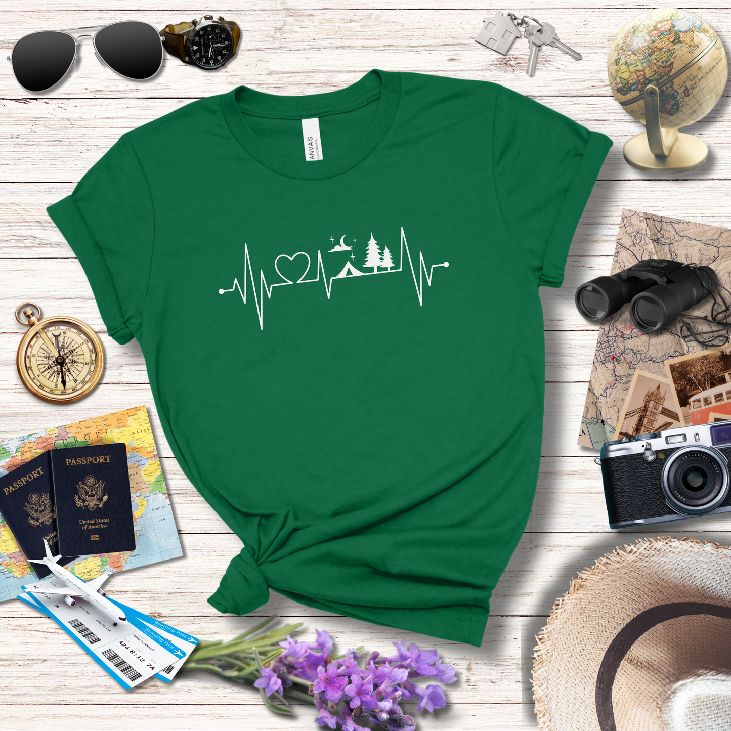 CAMPING HEARTBEAT T-Shirt