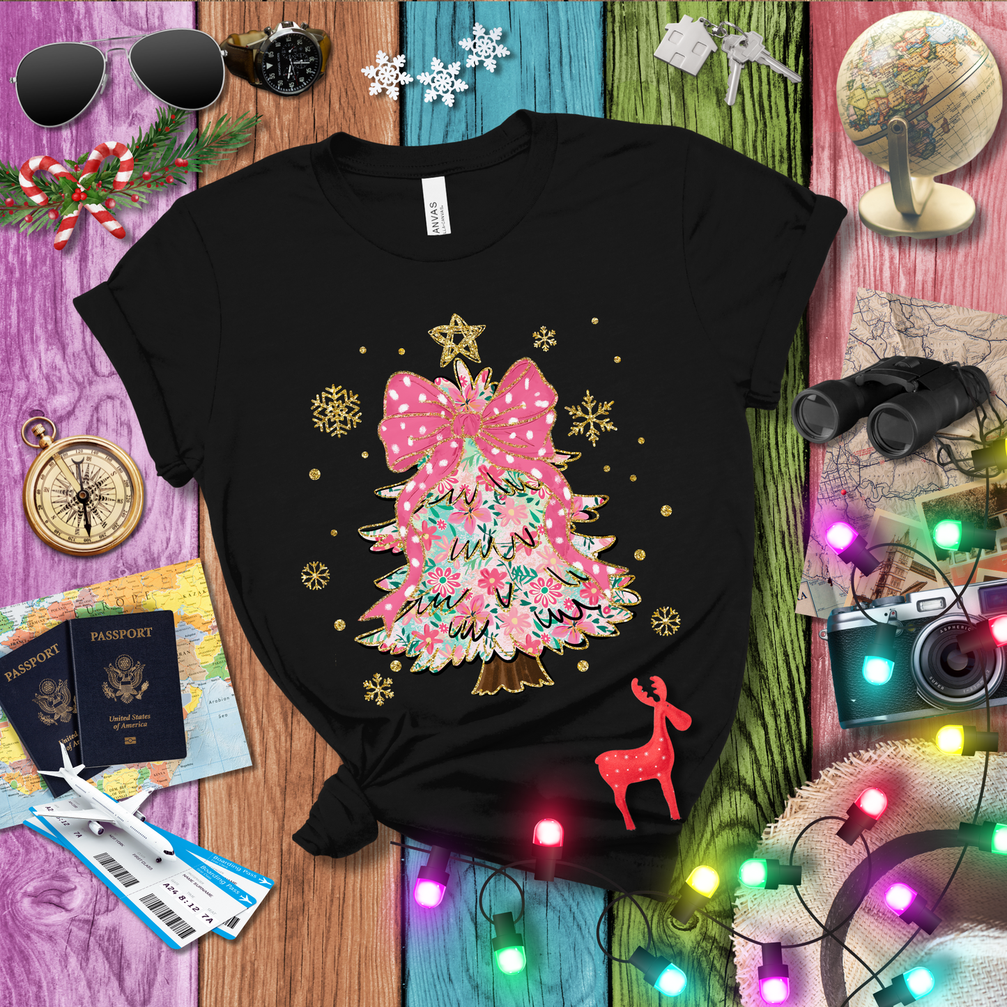 PINK CHRISTMAS TREE T-Shirt