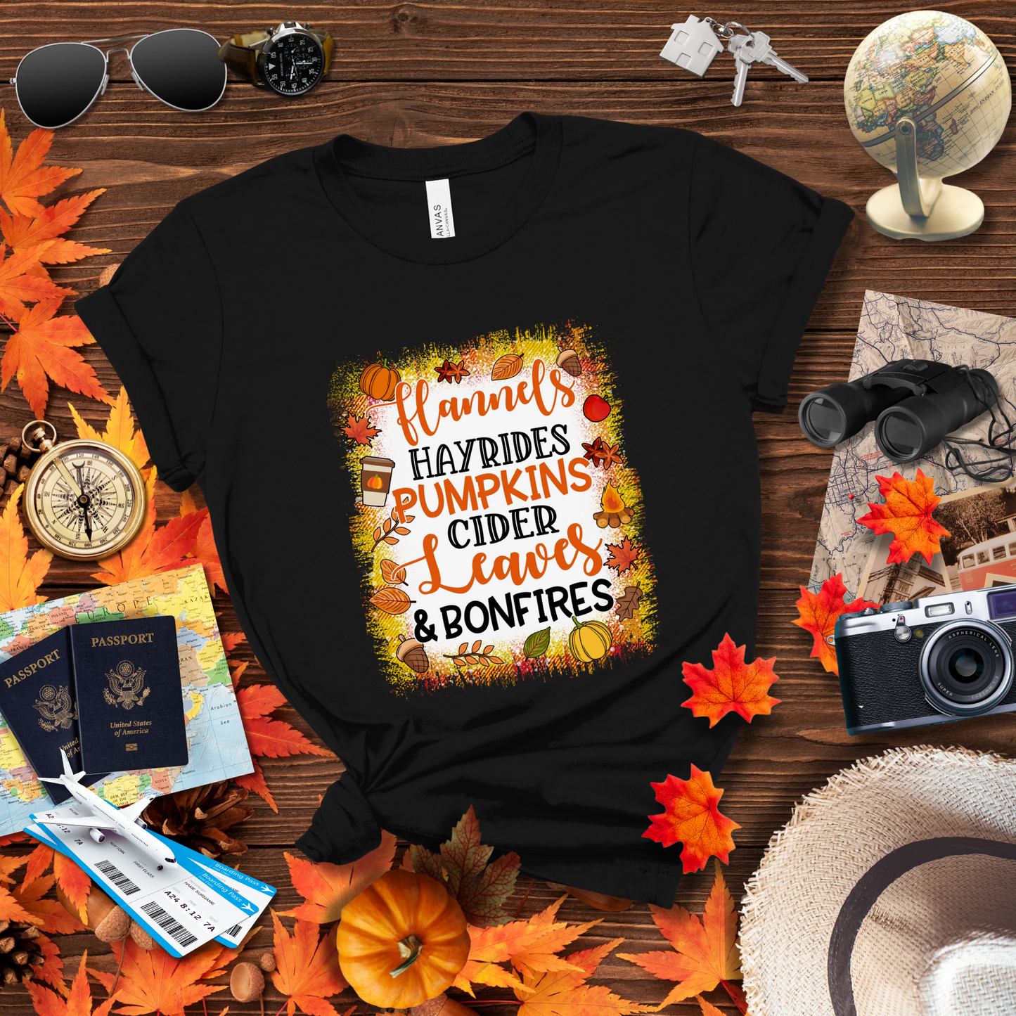 FLANNELS, HAYRIDES & PUMPKINS T-Shirt