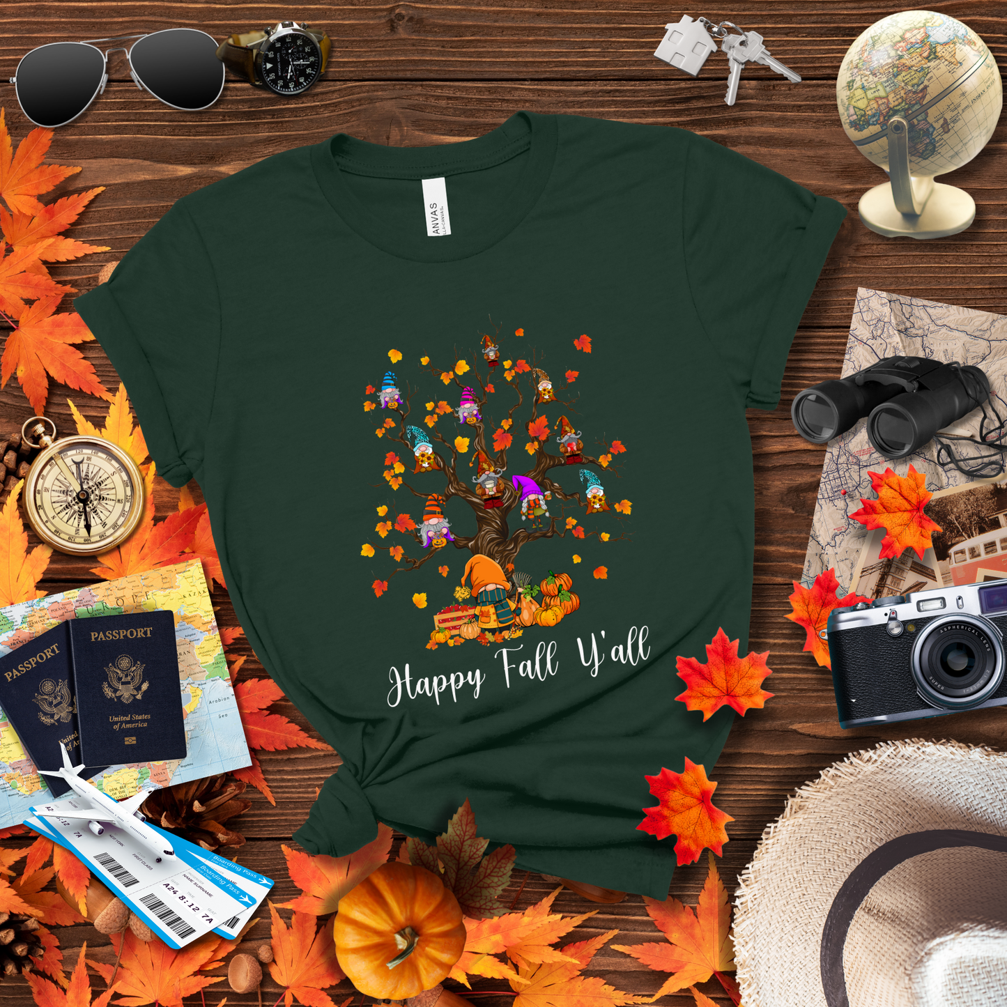 GNOMIES OVER AUTUMN TREE T-Shirt