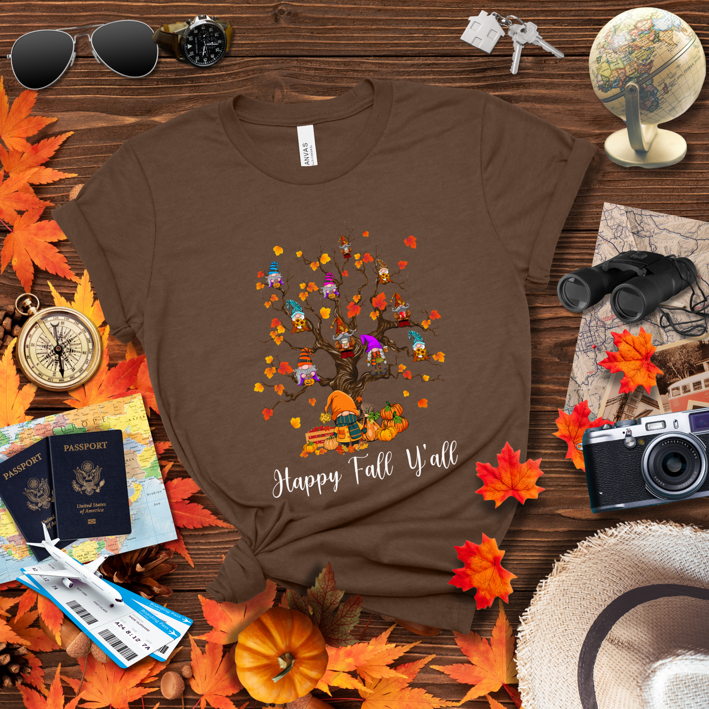 GNOMIES OVER AUTUMN TREE T-Shirt