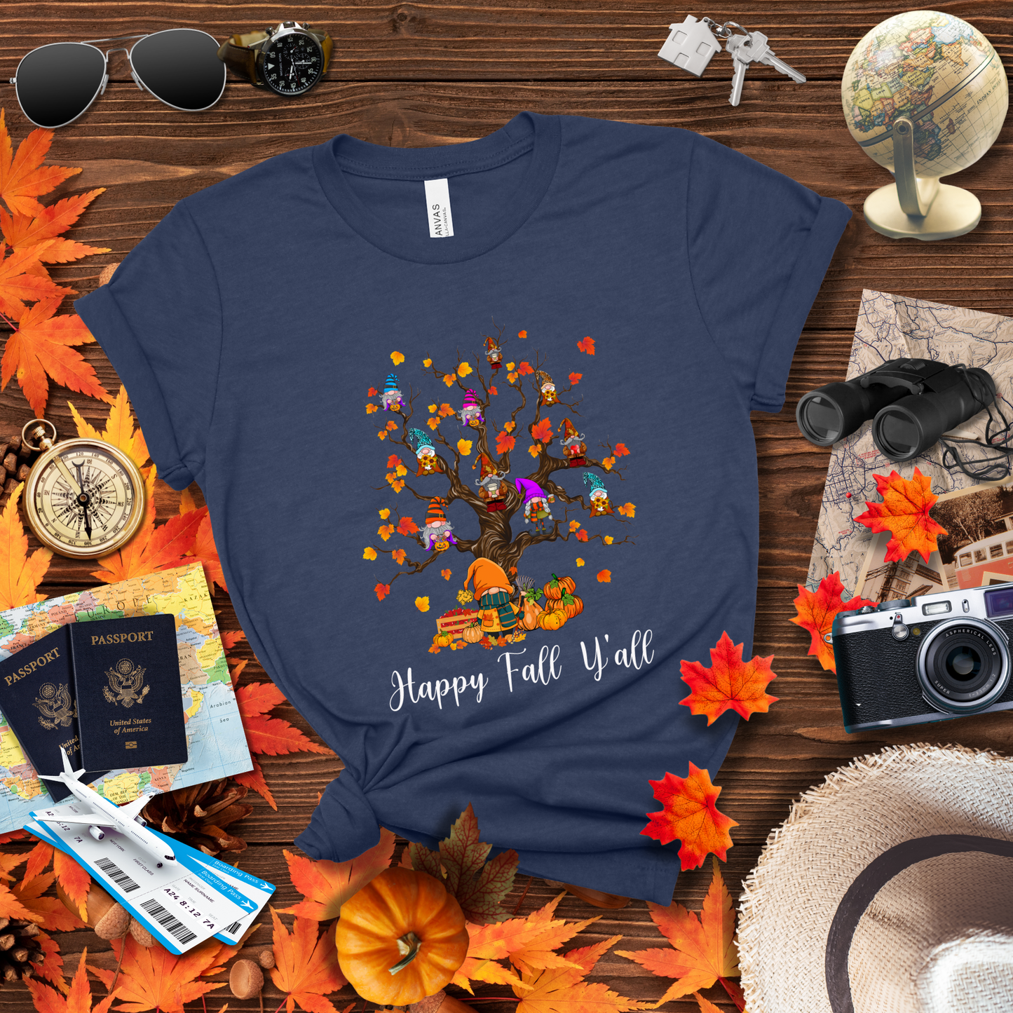 GNOMIES OVER AUTUMN TREE T-Shirt