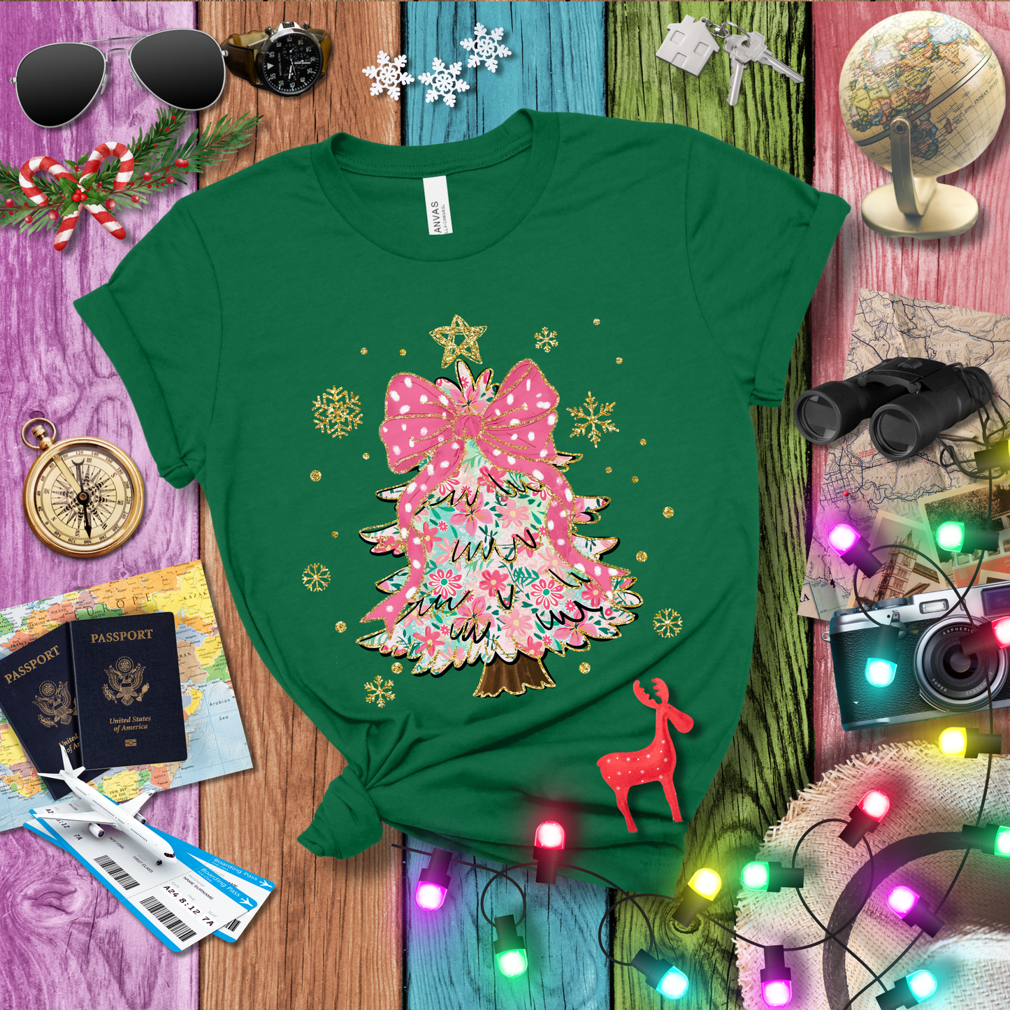 PINK CHRISTMAS TREE T-Shirt