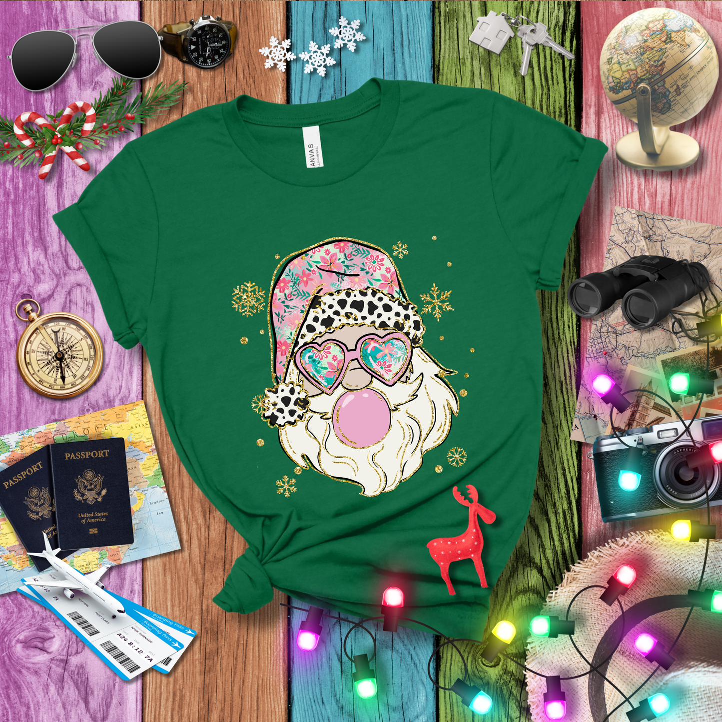 COOL SANTA WITH BUBBLEGUM T-Shirt