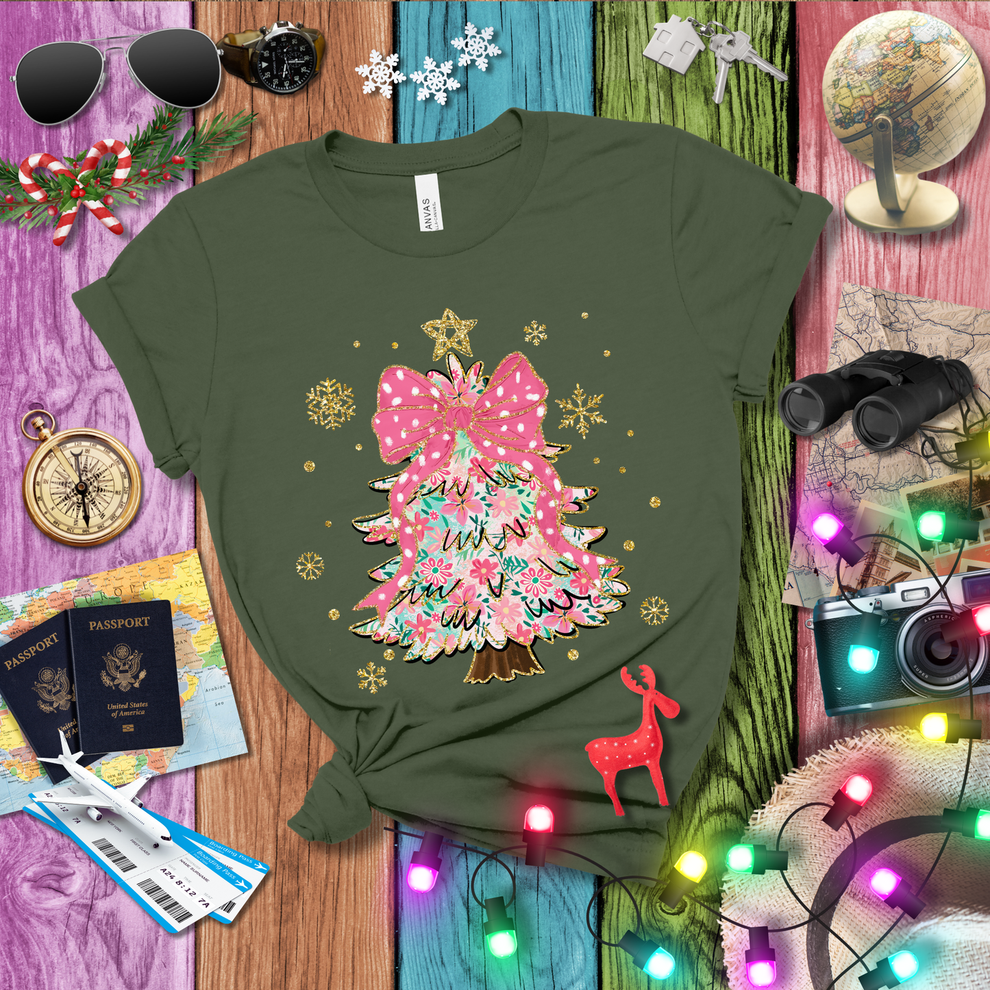 PINK CHRISTMAS TREE T-Shirt