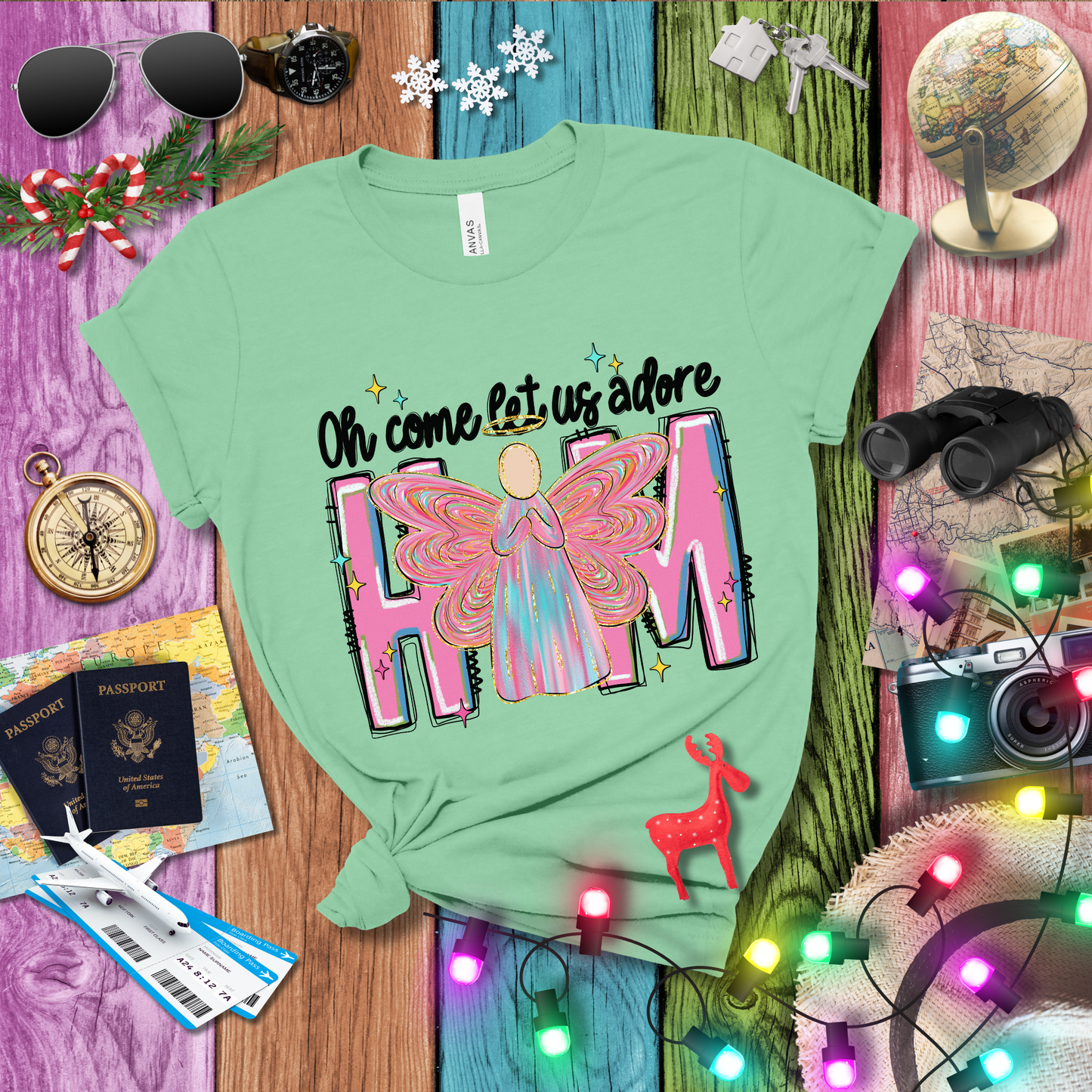 OH COME LET US ADORE HIM T-Shirt