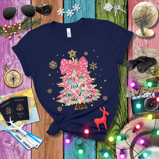 PINK CHRISTMAS TREE T-Shirt