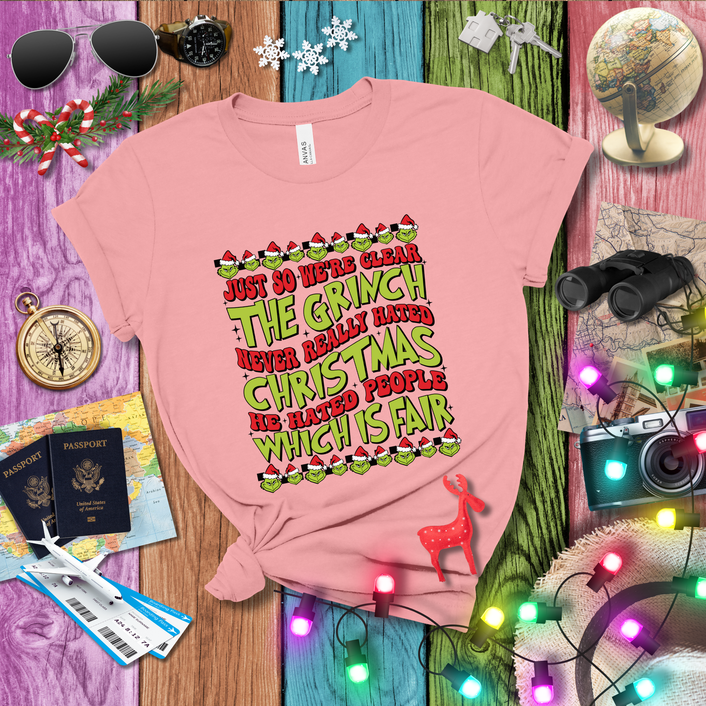 GRINCH NEVER HATED CHRISTMAS T-Shirt